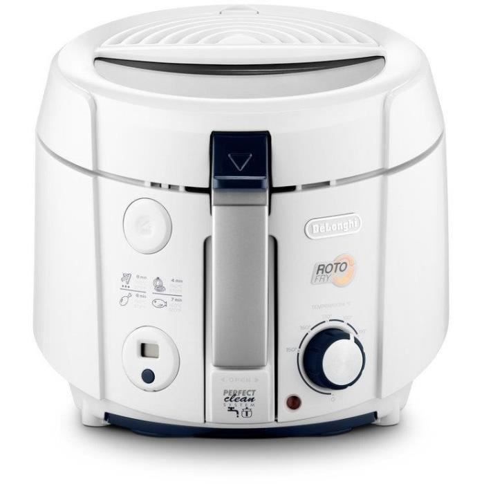 DELONGHI F38436 Friteuse électrique classique RotoFry - Blanc