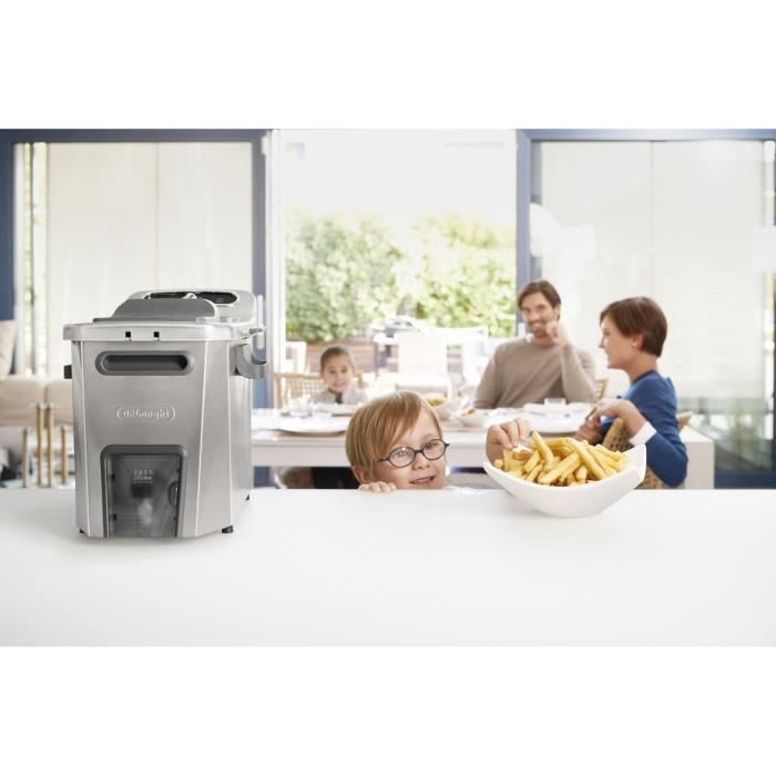 DELONGHI F44532CZ Friteuse électrique semi-professionnelle PremiumFry - Inox