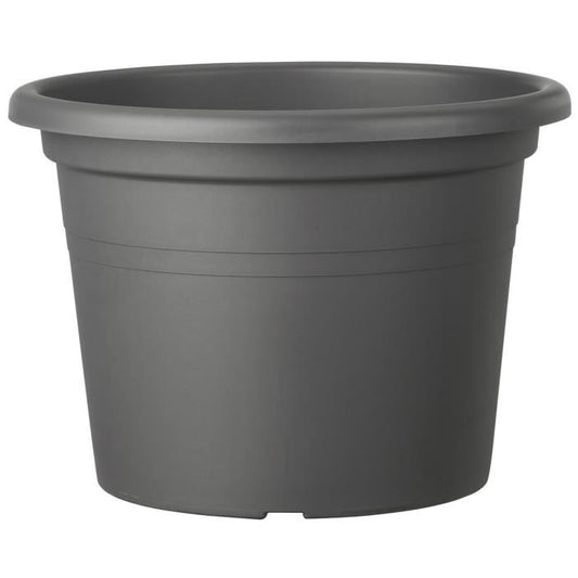 DEROMA Pot de fleurs rond Day R anthracite - Coloris gris anthracite - 50cm - Paloma Tech