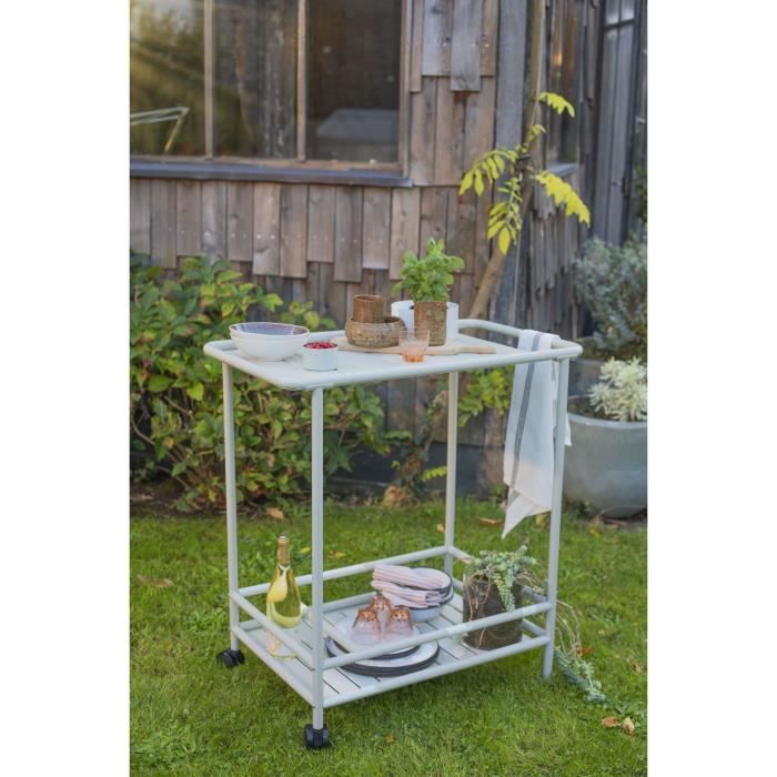 Desserte de jardin - LIVOO - GS163C - 61 x 42 cm - Blanc - Paloma Tech