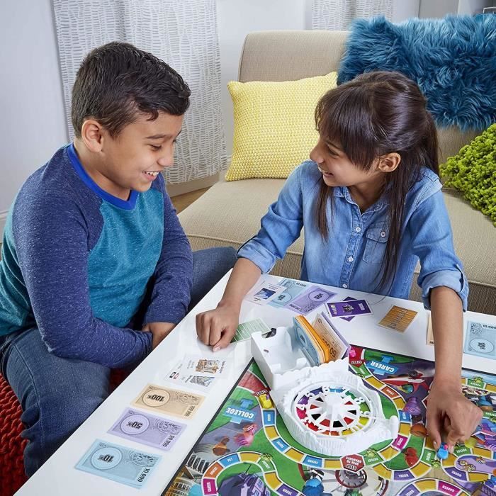 Destins Le jeu de la vie - Jeu de plateau pour la famille - 2 a 4 joueurs - pour enfants - des 8 ans - avec pions