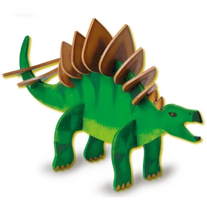 Dinosaure en bois qui brille dans le noir - Kit de bricolage - SES CREATIVE - Fabrique ton propre dinosaure qui brille