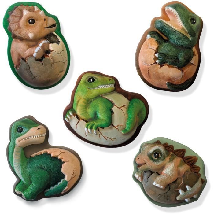 Dinosaures 2 en 1 - Moulage et peinture et scratch - Loisirs créatifs - SES CREATIVE - Mouler peindre et scratcher