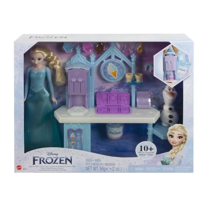 Disney-La Reine des Neiges-Elsa et Olaf Douceurs Givrées-Coffret pâte a modeler HMJ48