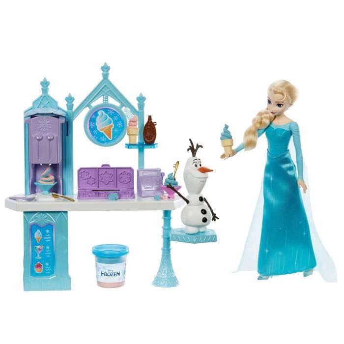 Disney-La Reine des Neiges-Elsa et Olaf Douceurs Givrées-Coffret pâte a modeler HMJ48