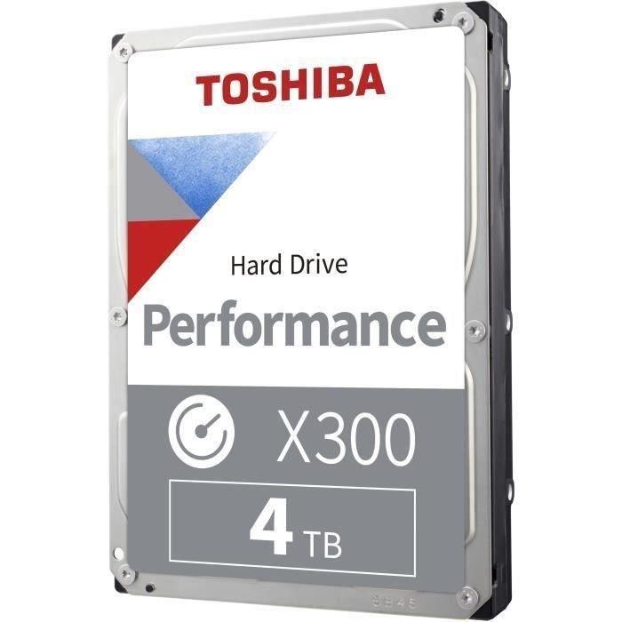 Disque Dur Interne - TOSHIBA - X300 - 4To - 7200 tr/min - 3.5 Boite Retail (HDWR440EZSTA) - Paloma Tech