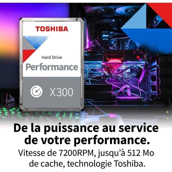 Disque Dur Interne - TOSHIBA - X300 - 4To - 7200 tr/min - 3.5 Boite Retail (HDWR440EZSTA) - Paloma Tech