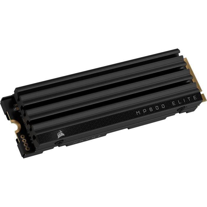 Disque SSD interne - CORSAIR - MP600 ELITE 2TB Gen4 PCIe x4 NVMe M.2 SSD - Sans dissipateur - Paloma Tech