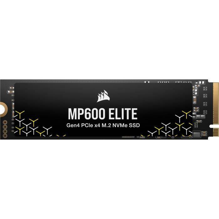 Disque SSD interne - CORSAIR - MP600 ELITE 2TB Gen4 PCIe x4 NVMe M.2 SSD - Sans dissipateur - Paloma Tech