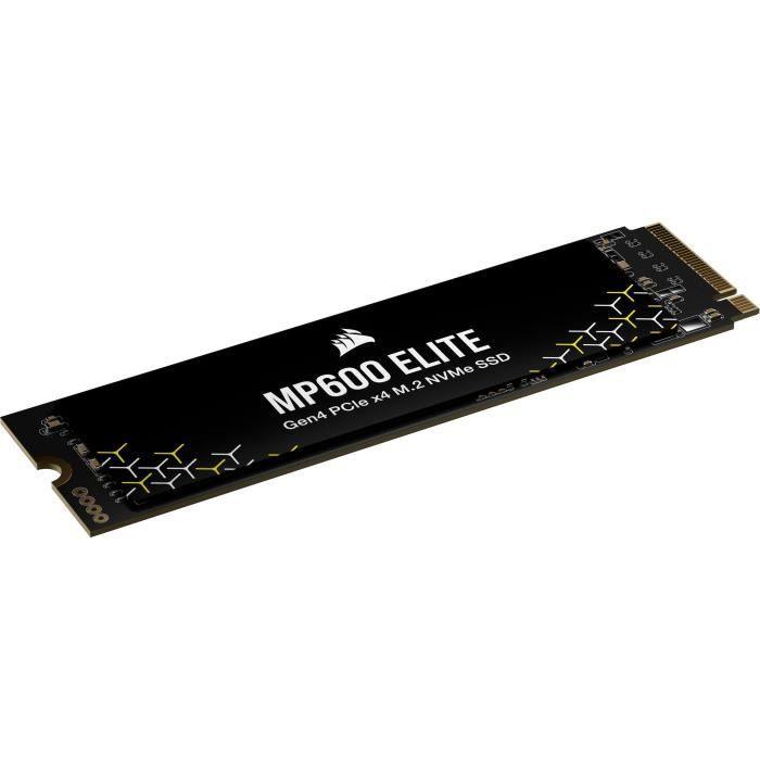 Disque SSD interne - CORSAIR - MP600 ELITE 2TB Gen4 PCIe x4 NVMe M.2 SSD - Sans dissipateur - Paloma Tech