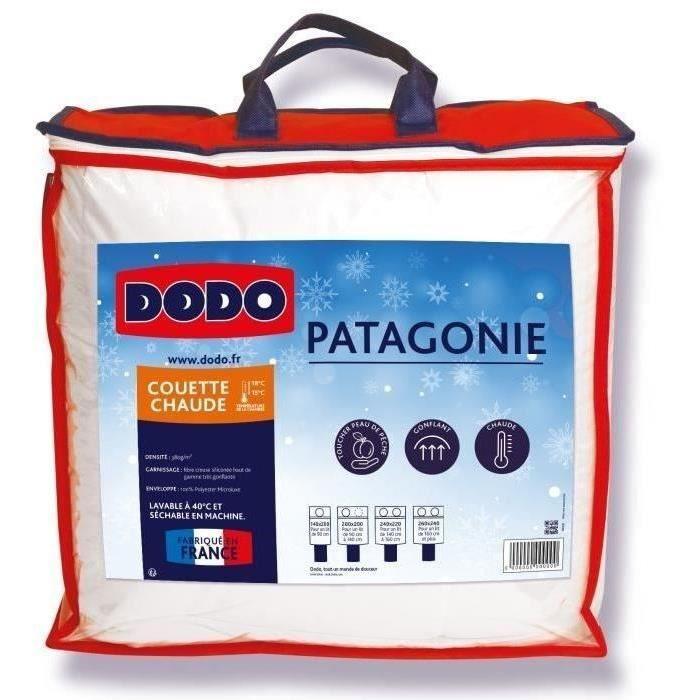 DODO Couette chaude Patagonie Blanc - 220x240 cm - Paloma Tech