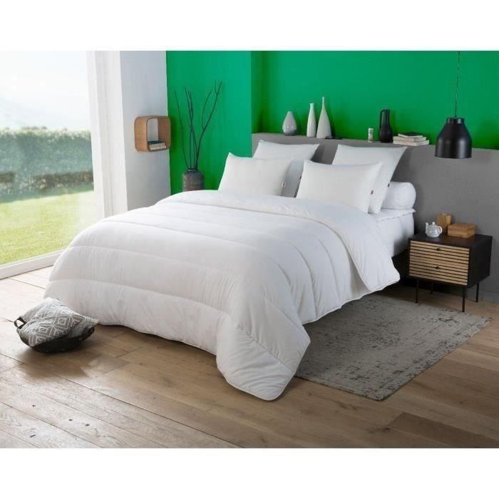 DODO Couette tempérée 300gr/m² anti-acarians VICTORIA 140x200 cm blanc - Paloma Tech