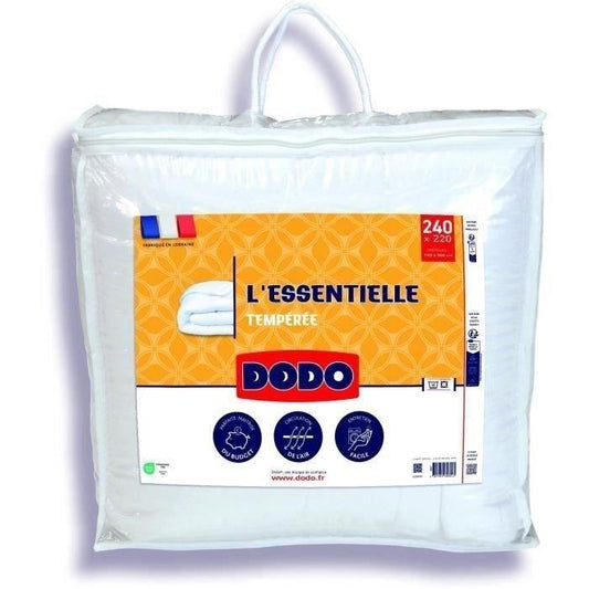 DODO Couette Tempérée - L'ESSENTIELLE - 220x240cm - 100% Polyester VOLUPT'AIR 250gr/m² - Paloma Tech