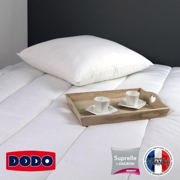 DODO Oreiller a mémoire de forme SUPRELLE MEMORY 65x65cm - Paloma Tech