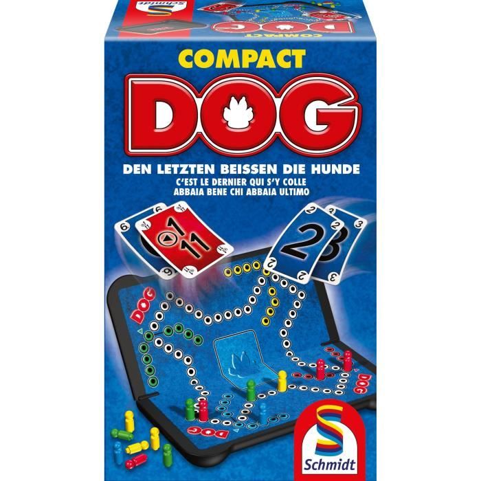 DOG Compact - Jeux de Société - SCHMIDT SPIELE - Profitez du jeu DOG dans une version compacte idéale pour les voyages!