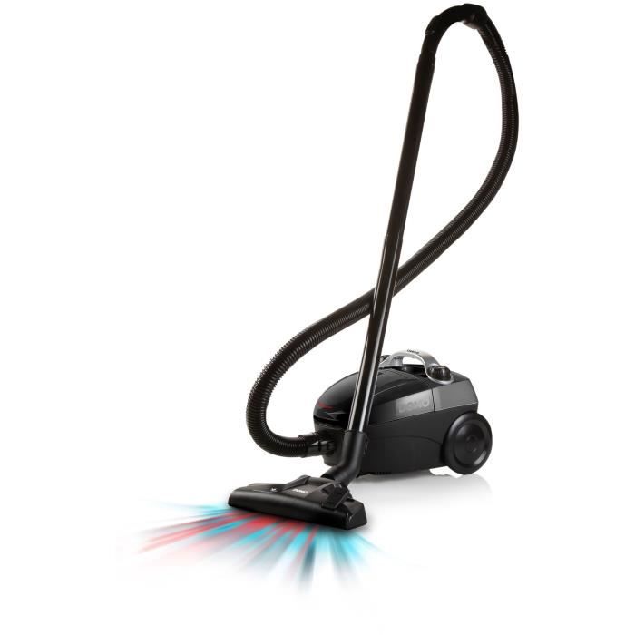 DOMO DO1033S - Aspirateur compact avec sac 450W - Filtre HEPA10. Rayon d’action 7m.Capacité de sac de 1,5L.Flexible