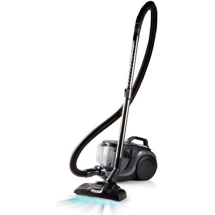 DOMO DO7295S - Aspirateur Traineau sans sac - Systeme cyclonique - Nouvelle brosse Deep clean - Réservoir a poussiere