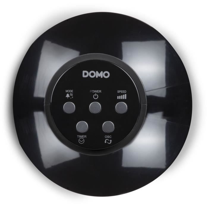 DOMO DO8124 Ventilateur colonne - 3 positions max:7,5m/sec - 3 fonctions:normal,naturel,nuit - Oscillation