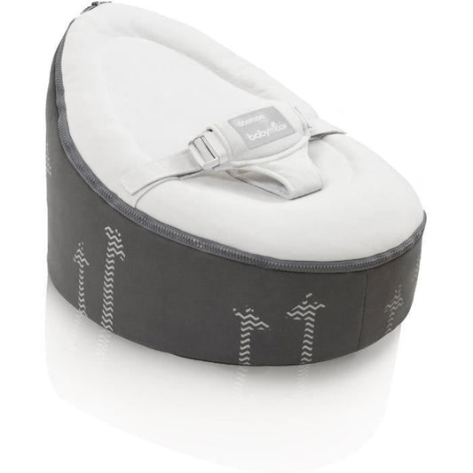 doomoo Nid Transat bébé - Pouf Evolutif & Multifonctions des la Naissance Giraf Grey