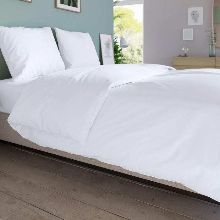 Drap housse DODO - 140x190 cm - Coton - Coutil 32 cm - Blanc - Paloma Tech