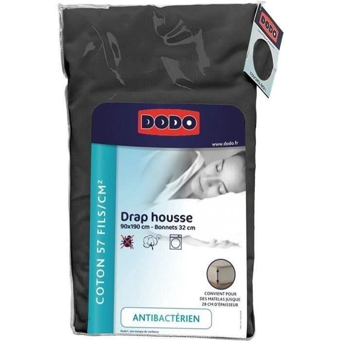 Drap housse DODO - 90x190 cm - Coton - Coutil 32 cm - Paloma Tech