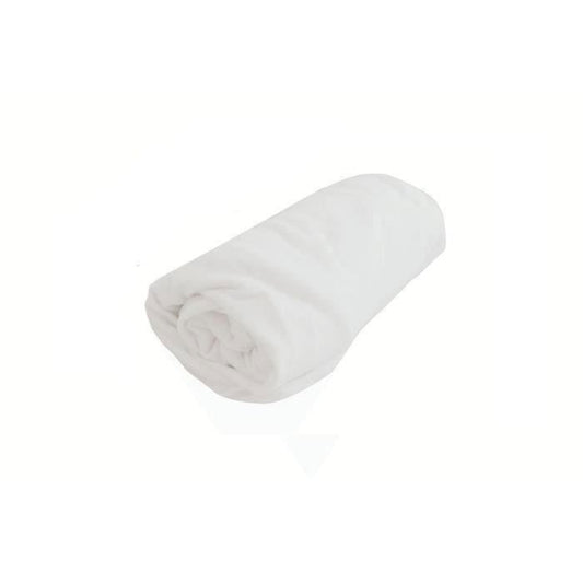 Drap housse tout en 1 Uni - Jersey - Imperméable - Blanc - 50 x 100 cm - DOMIVA