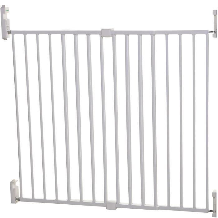 DREAMBABY Barriere de sécurité Extra large BROADWAY Gro Gate - A visser - L 76/134,5 x H 76 cm - Blanche