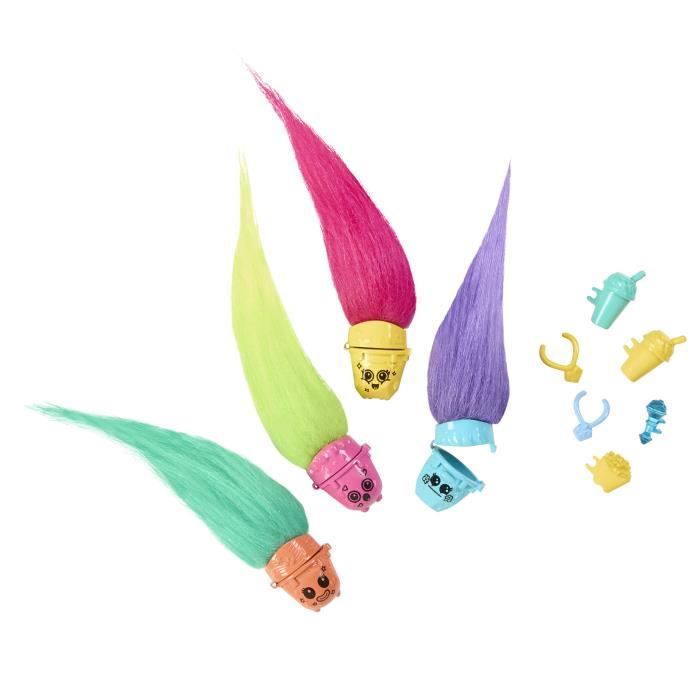 DreamWorks-Les Trolls 3-Coffret Mont Rageous poupée et accessoires HNF24