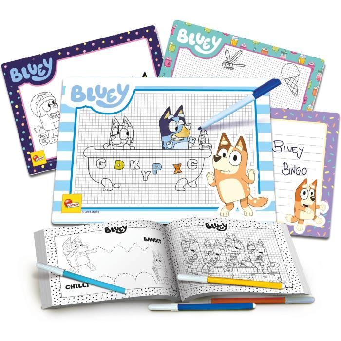 Ecole de dessin - Bluey drawing school - Kit complet pour apprendre a dessiner - LISCIANI