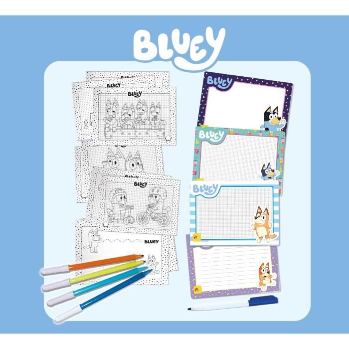 Ecole de dessin - Bluey drawing school - Kit complet pour apprendre a dessiner - LISCIANI