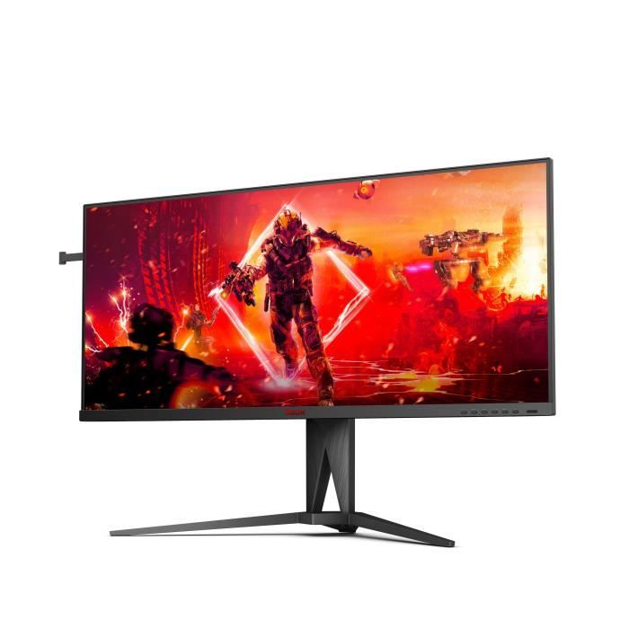 Ecran PC Gamer - AOC - AG405UXC - 40 IPS UWQHD 1ms 144Hz HDMI DP USB-C HP Pivot Réglable en hauteur Freesync Premium