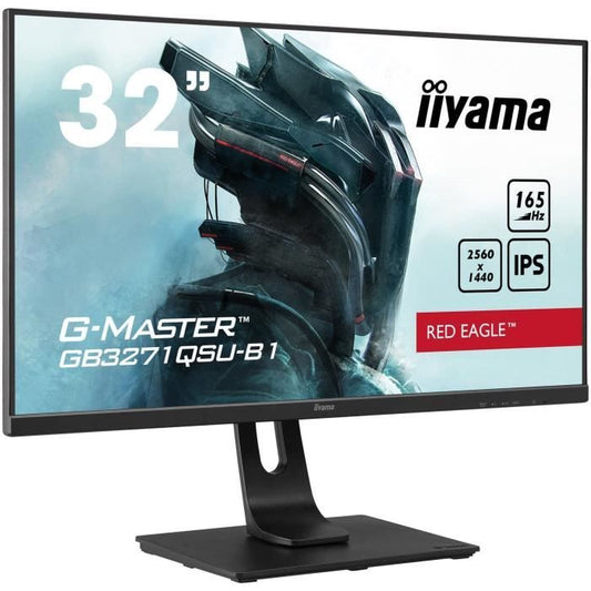 Ecran PC Gamer - IIYAMA G-Master Red Eagle - 31,5 WQHD - Dalle IPS - 1 ms - 165 Hz - HDMI / DisplayPort / USB 3.0 - AMD