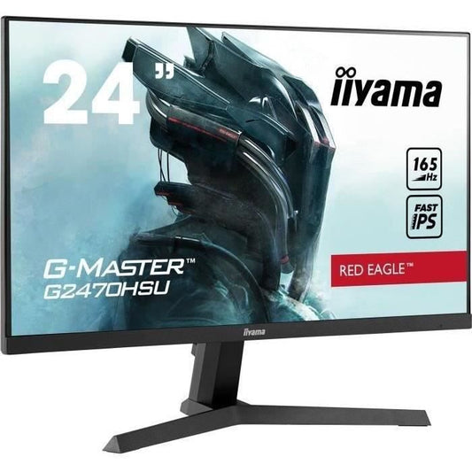 Ecran PC Gamer - IIYAMA G-Master Red Eagle G2470HSU-B1 - 23,8 FHD - Dalle IPS - 0,8 ms - 165Hz - HDMI/DisplayPort