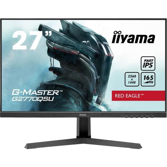 Ecran PC Gamer - IIYAMA - G-Master Red Eagle - G2770QSU-B1 - 27 WQHD - 0,5ms - 165Hz - HDMI / DisplayPort - FreeSync