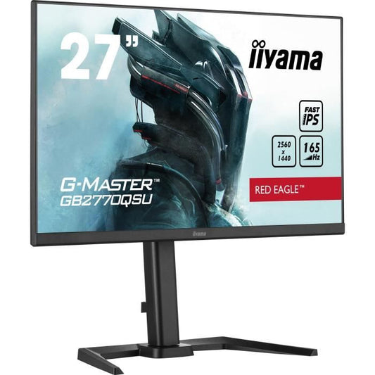 Ecran PC Gamer - IIYAMA G-Master Red Eagle GB2770QSU-B5 - 27 WQHD - Dalle IPS - 0.5ms - 165Hz - HDMI / DisplayPort / USB