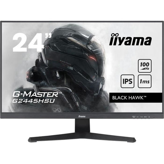 Ecran PC Gamer - IIYAMA - G2445HSU-B1 - 23,8 FHD - Dalle IPS - 1ms - 100Hz - HDMI/DisplayPort / HUB-USB speakers