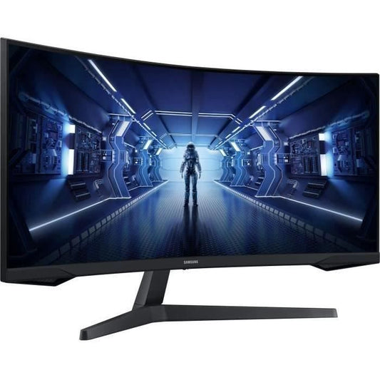 Ecran PC Gamer Incurvé - SAMSUNG - ODYSSEY G5 - G55T C34G55TWWP - 34’’ UWQHD - Dalle VA - 1 ms - 165Hz - HDMI