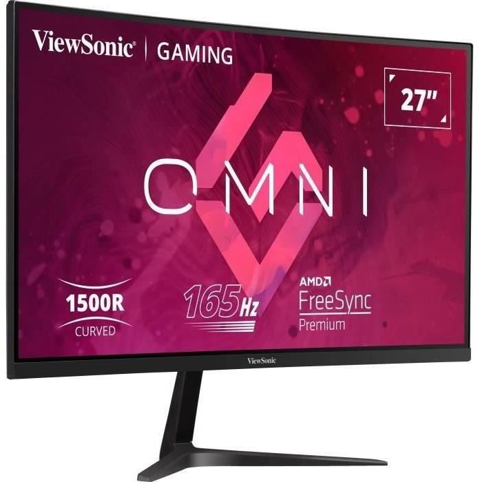 Ecran PC Gamer Incurvé - VIEWSONIC - 27 - VX2718-2KPC-MHD - QHD - Dalle VA - 1 ms - 165 Hz - 2 x HDMI / DisplayPort