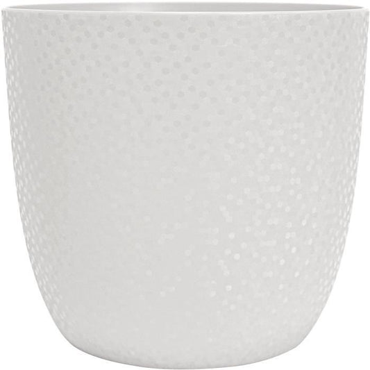 EDA Cache-pot OPALE Ø 29,5 cm - Volume 14,8 L - Blanc ivoire - Paloma Tech