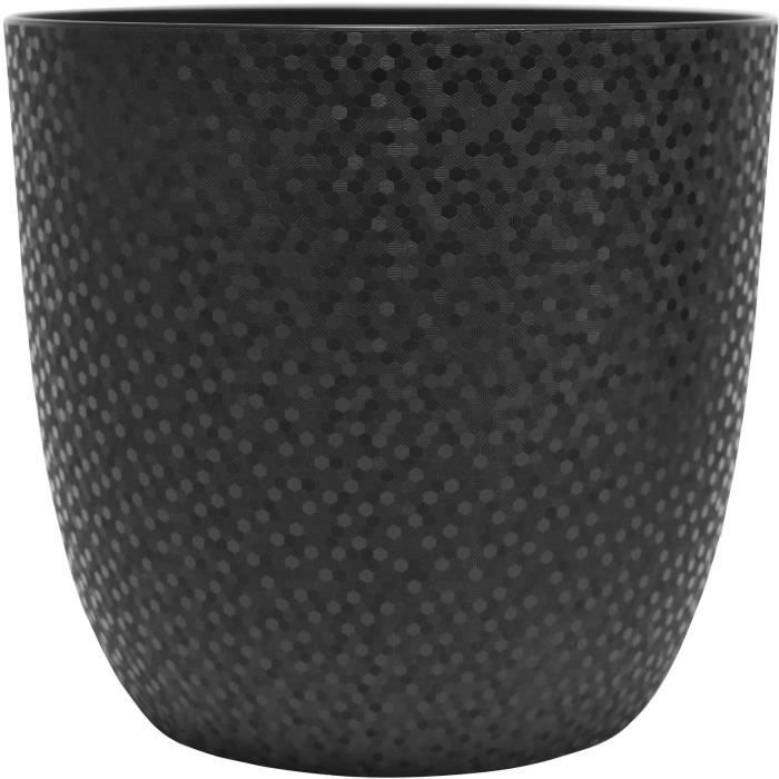 EDA Cache-pot OPALE Ø 29,5 cm - Volume 14,8 L - Noir - Paloma Tech