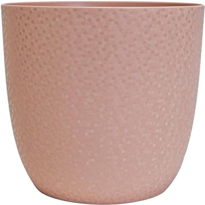 EDA Cache-pot OPALE Ø 29,5 cm - Volume 14,8 L - Rose nude - Paloma Tech