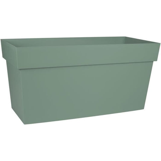 EDA Muret TOSCANE 80 cm - Jardiniere a Roulettes - Volume 74 L - Réserve d'Eau et Grille Filtrante - 79 x 35 x 39 cm - Vert laurier - Paloma Tech