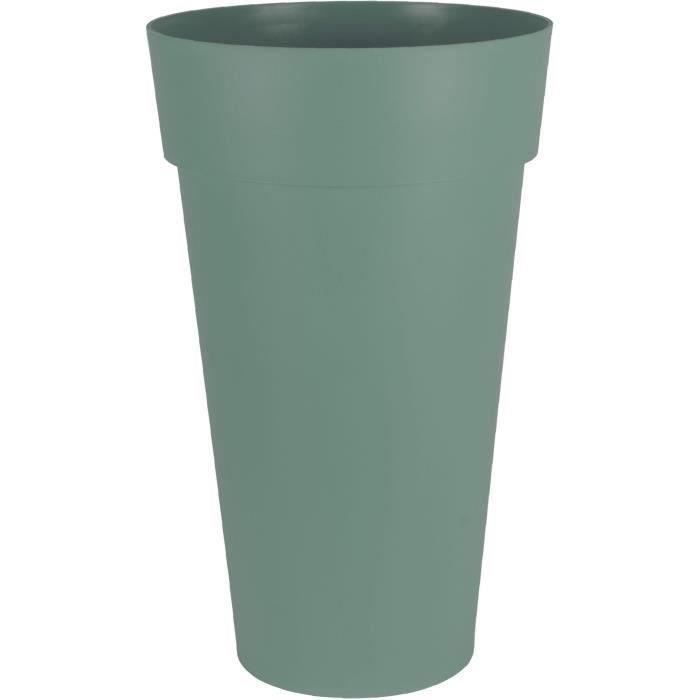 EDA Pot de Fleur Vase Haut XXL TOSCANE Ø 48 cm - Volume 90 L - Ø 48 x H.80 cm - Vert laurier - Paloma Tech