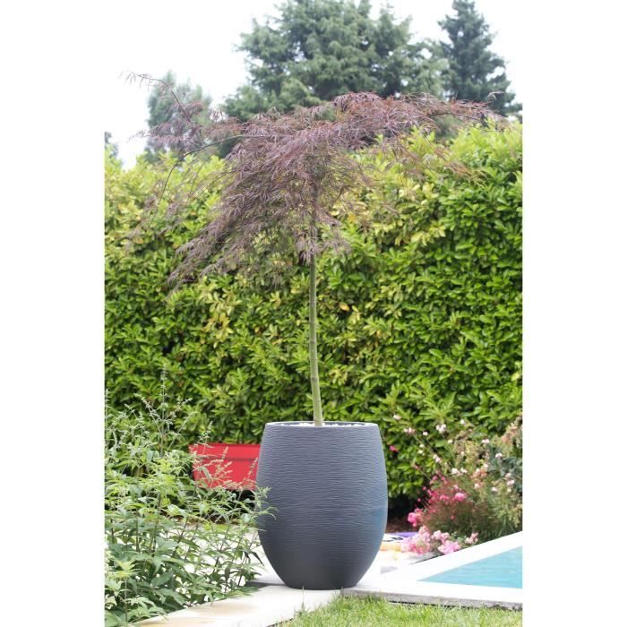 EDA Pot rond Graphit Ø50cm - Contenance 53L - Gris anthracite - Paloma Tech