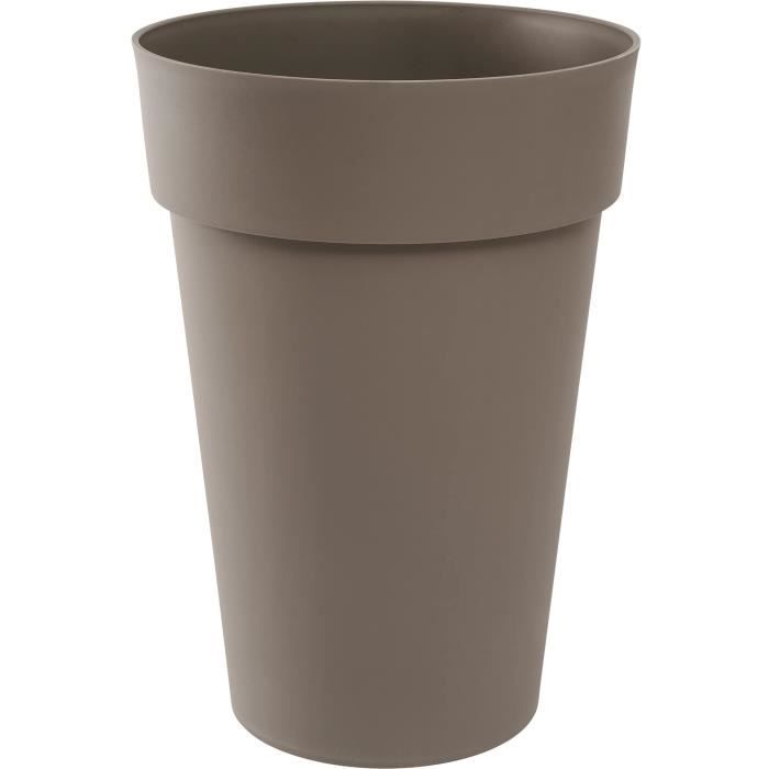 EDA Pot/Vase Toscane haut - Ø 46 x H 65 cm - 67 L - Taupe - Paloma Tech