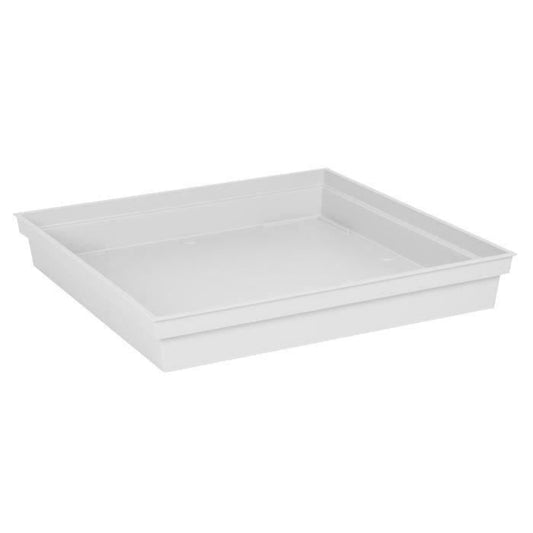 EDA Soucoupe carrée Toscane - 40 cm - Blanc - Paloma Tech