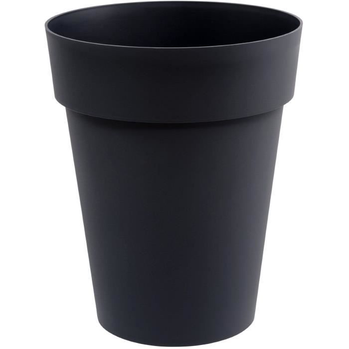 EDA Vase Toscane mi-haut - Ø 44 x 53 cm - 50 L - Gris Anthracite - Paloma Tech