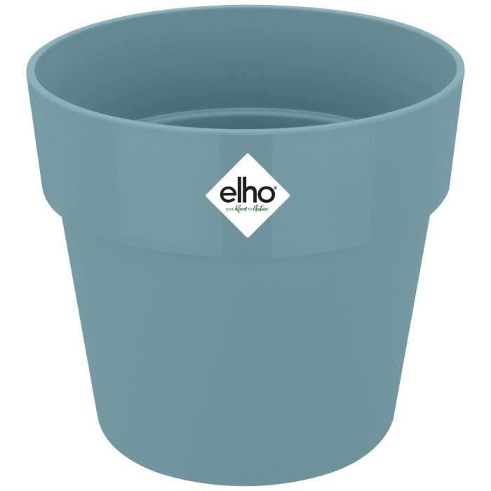 ELHO B.for Original Pot de fleurs rond 25 - Bleu - Ø 25 x H 23 cm - intérieur - 100% recyclé - Paloma Tech