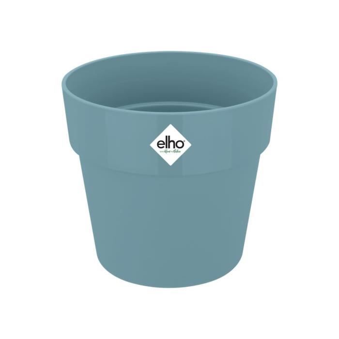 ELHO B.for Original Pot de fleurs rond 25 - Bleu - Ø 25 x H 23 cm - intérieur - 100% recyclé - Paloma Tech