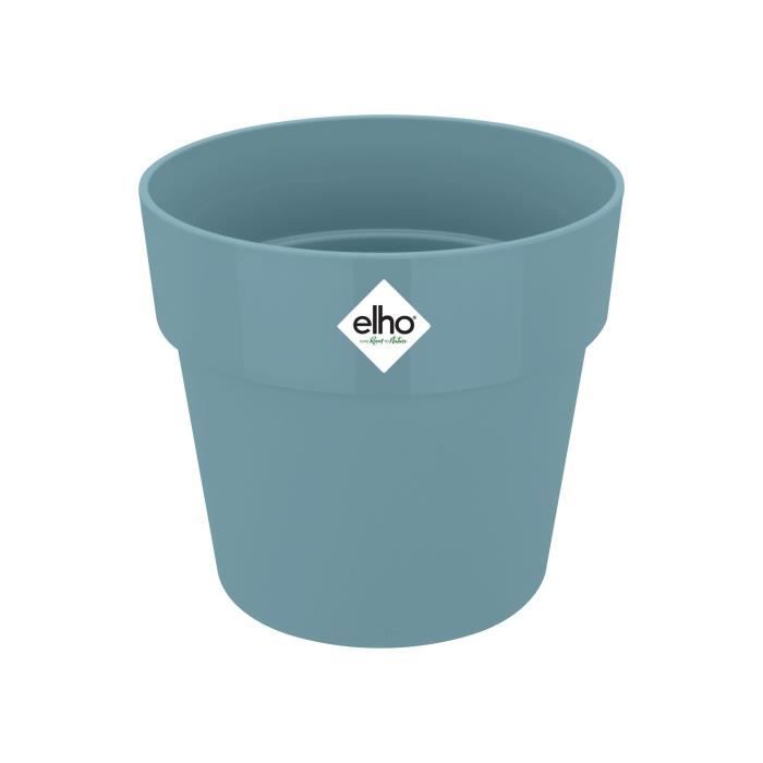 ELHO B.for Original Pot de fleurs rond Roues 35 - Bleu - Ø 35 x H 32 cm - intérieur - 100% recyclé - Paloma Tech